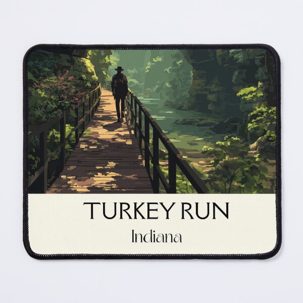 Item preview, Turkey Run Indiana Ravine | Sandstone Gorge Hiking Poster designed and sold by TuncGK.
