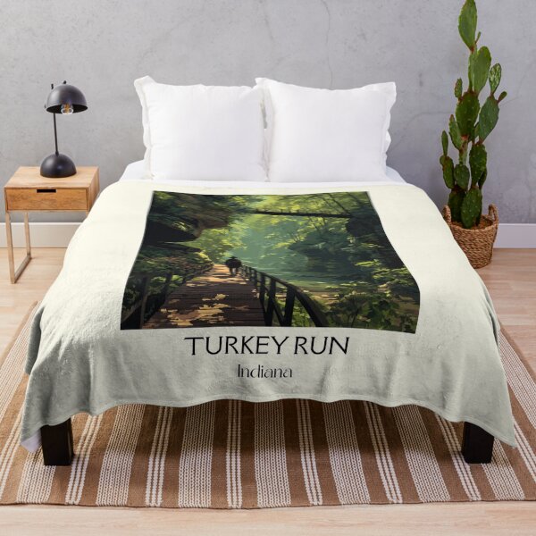 Item preview, Turkey Run Indiana Ravine | Sandstone Gorge Hiking Poster designed and sold by TuncGK.