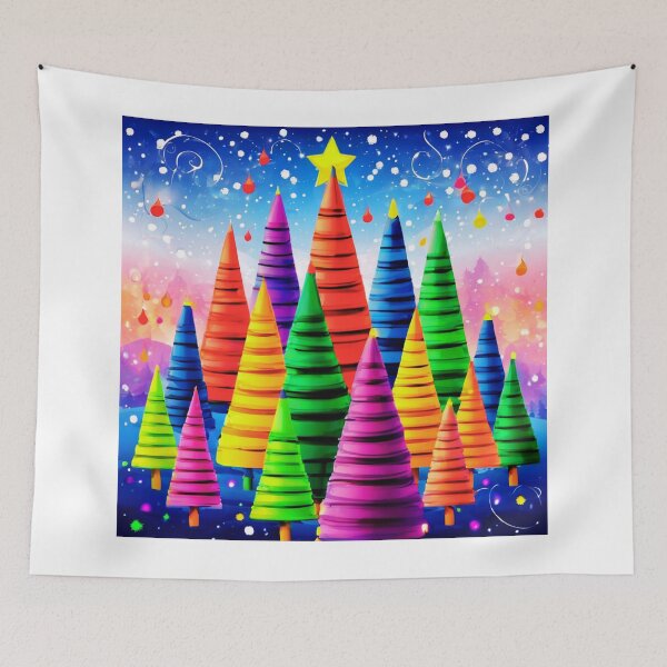 Item preview, Crayon Magic of Christmas Trees. designed and sold by Zofia Sosnecka.