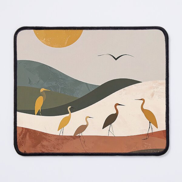 Item preview, Birds Under Sun Abstract Landscape designed and sold by Izabelita.
