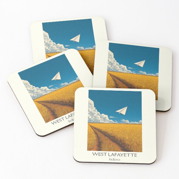 Item preview, West Lafayette Indiana Farmland | Paper Plane Poster designed and sold by TuncGK.