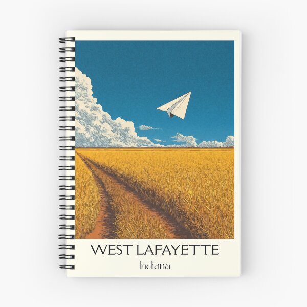 Item preview, West Lafayette Indiana Farmland | Paper Plane Poster designed and sold by TuncGK.
