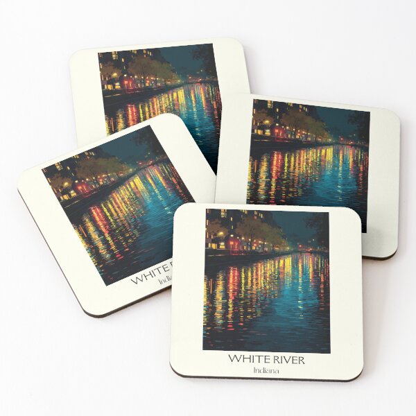 Item preview, White River Indiana State Park | City Lights Poster designed and sold by TuncGK.