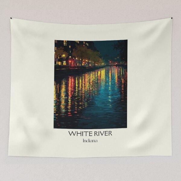 Item preview, White River Indiana State Park | City Lights Poster designed and sold by TuncGK.