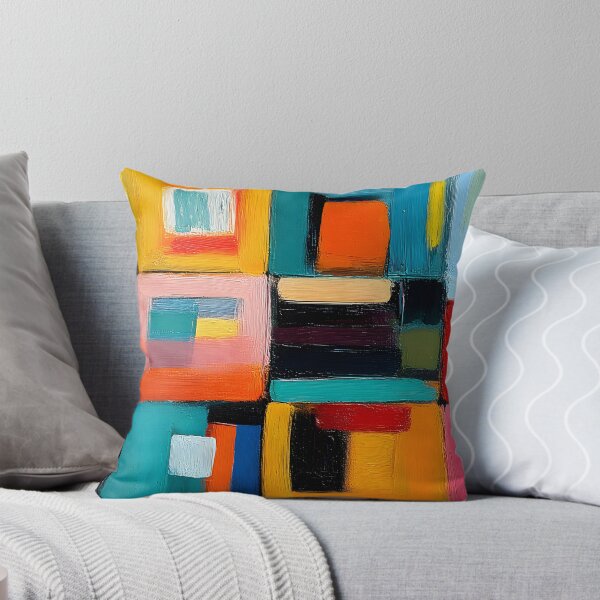 Item preview, Bold Blocks of Color - Geometric Composition with Overlapping Rectangles and Dynamic Depth designed and sold by OlfactoART Studio.