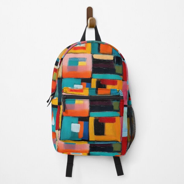 Item preview, Bold Blocks of Color - Geometric Composition with Overlapping Rectangles and Dynamic Depth designed and sold by OlfactoART Studio.