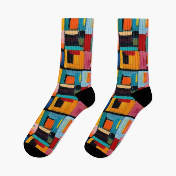 Item preview, Bold Blocks of Color - Geometric Composition with Overlapping Rectangles and Dynamic Depth designed and sold by OlfactoART Studio.