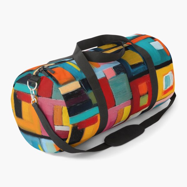 Item preview, Bold Blocks of Color - Geometric Composition with Overlapping Rectangles and Dynamic Depth designed and sold by OlfactoART Studio.