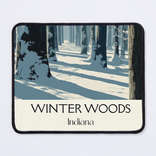 Item preview, Winter Woods Indiana Cardinal | Snowy Forest Poster designed and sold by TuncGK.