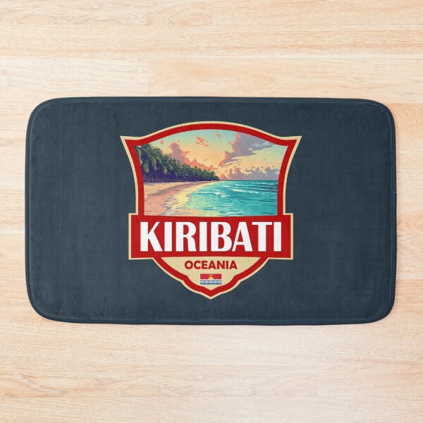 Item preview, Kiribati Illustration Retro Badge designed and sold by KrisSidDesigns.