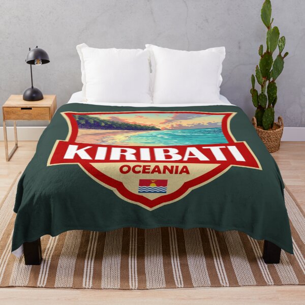 Item preview, Kiribati Illustration Retro Badge designed and sold by KrisSidDesigns.