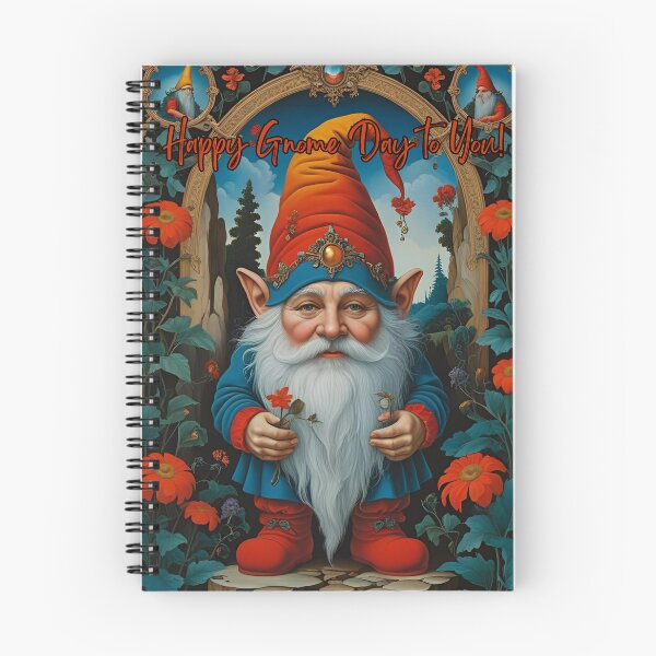 Item preview, Happy Gnome Day to You – Cute Garden Gnome Birthday Card designed and sold by Edenglow Prints & Peculiars.