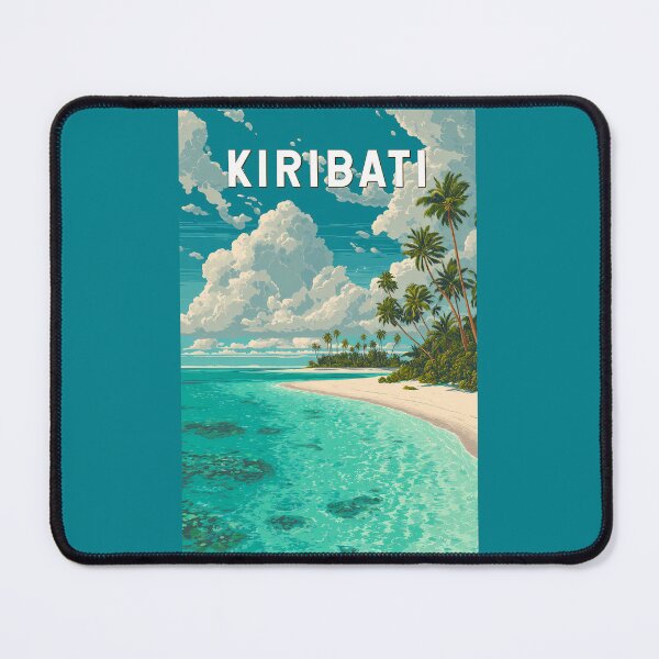 Item preview, Kiribati Illustration Travel Art Vintage designed and sold by KrisSidDesigns.