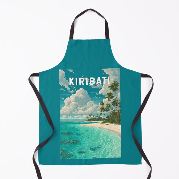 Item preview, Kiribati Illustration Travel Art Vintage designed and sold by KrisSidDesigns.