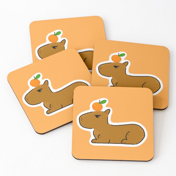 Item preview, Orange Capybara designed and sold by Addi Does Art.