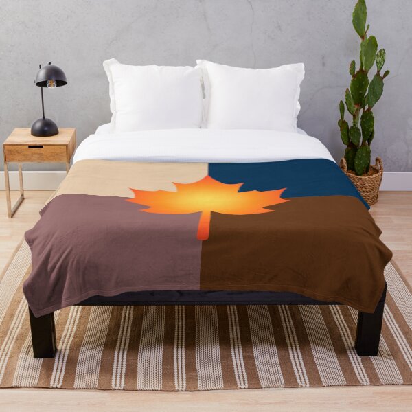 Item preview, Minimal Autumn Maple Leaf Silhouette 2 – Warm Earth Tone Palette designed and sold by ZorianArt.
