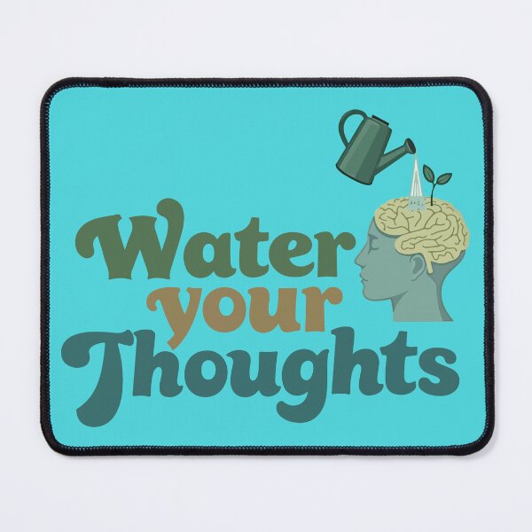 Item preview, Water Your Thoughts – Vintage Pastel Mental Health & Mindfulness Design designed and sold by Yehia-Massoud.