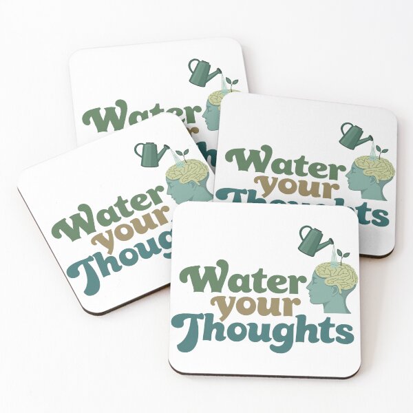 Item preview, Water Your Thoughts – Vintage Pastel Mental Health & Mindfulness Design designed and sold by Yehia-Massoud.