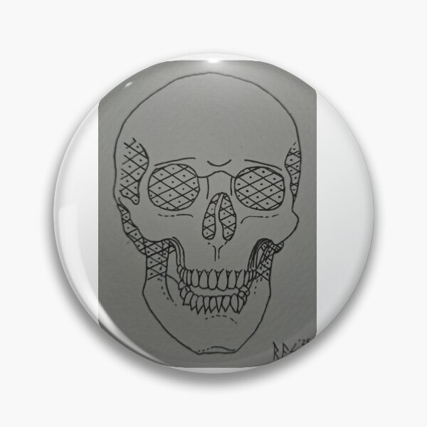 Item preview, Skull line drawing designed and sold by Wizard-of-Ogden.