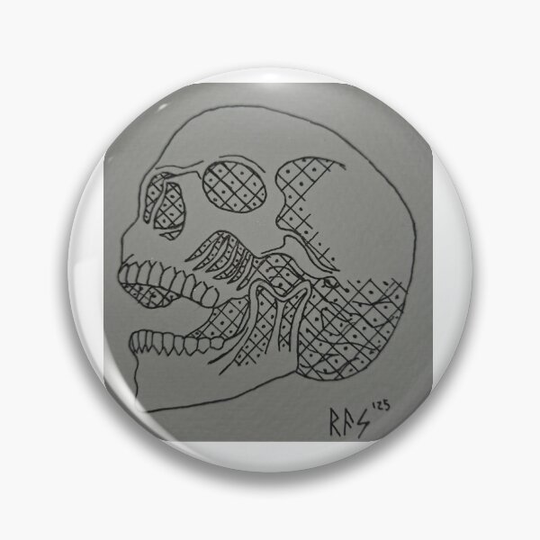 Item preview, Skull line drawing, side profile designed and sold by Wizard-of-Ogden.