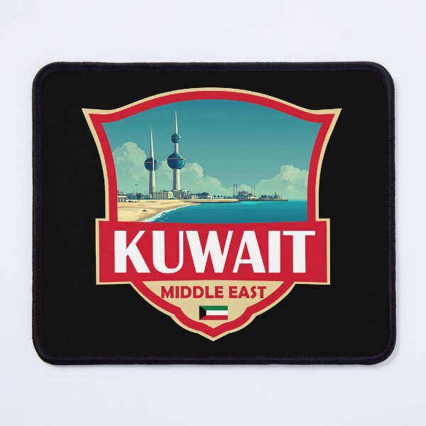 Item preview, Kuwait Illustration Retro Badge designed and sold by KrisSidDesigns.