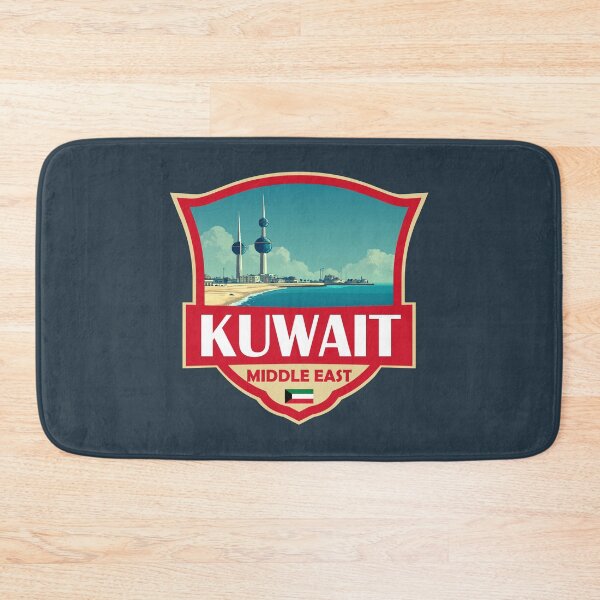 Item preview, Kuwait Illustration Retro Badge designed and sold by KrisSidDesigns.