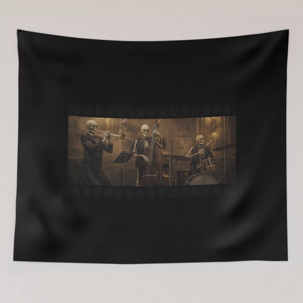 Item preview, Skeleton Jazz Band in Amber Light designed and sold by ChicTrendz.