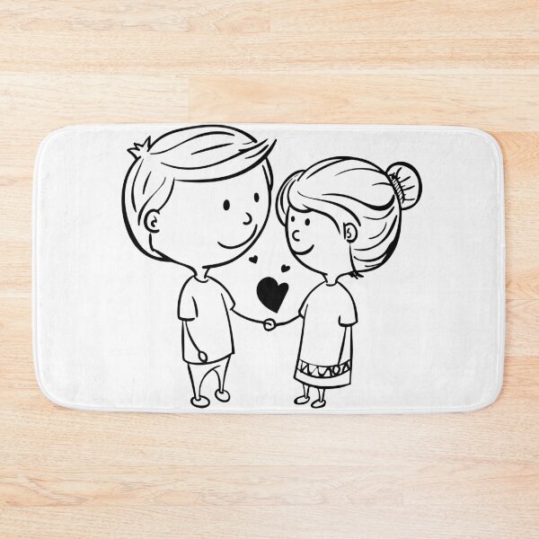 Item preview, Cute Couple Holding Hands Love Sticker designed and sold by NewIndianProducts.