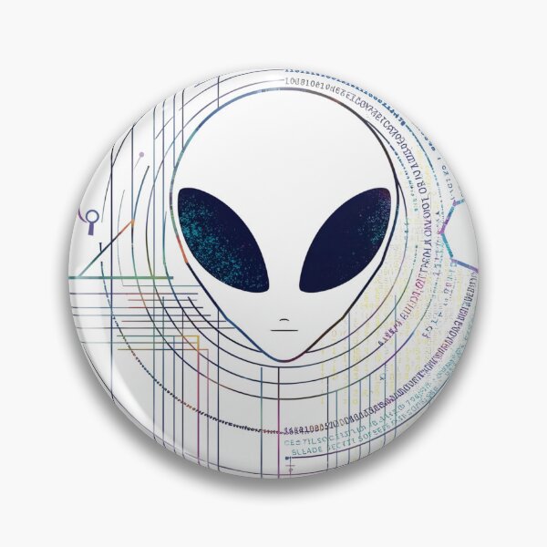 Item preview, Alien Data Transmission Futuristic Crop Circle Code designed and sold by GracePaigePlaza.