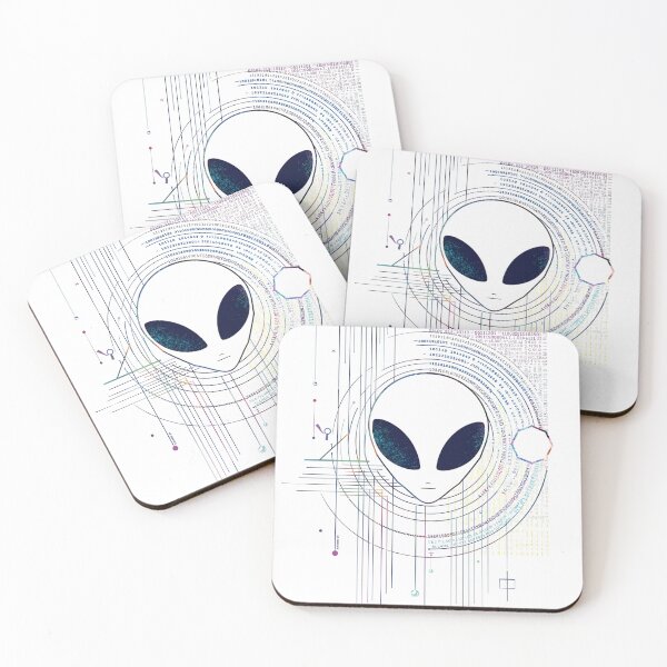 Item preview, Alien Data Transmission Futuristic Crop Circle Code designed and sold by GracePaigePlaza.