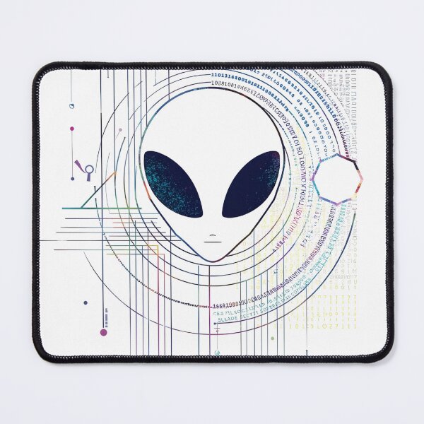 Item preview, Alien Data Transmission Futuristic Crop Circle Code designed and sold by GracePaigePlaza.