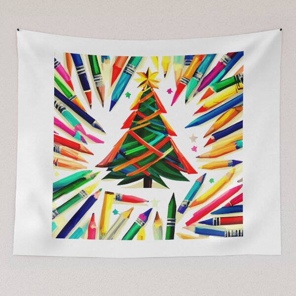 Item preview, Crayon Magic of Christmas Trees. designed and sold by Zofia Sosnecka.
