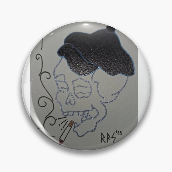 Item preview, Skull in a cap designed and sold by Wizard-of-Ogden.