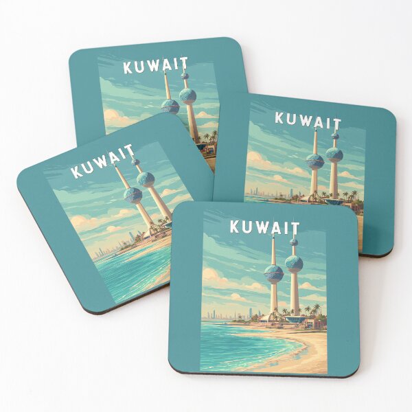 Item preview, Kuwait Illustration Travel Art Vintage designed and sold by KrisSidDesigns.