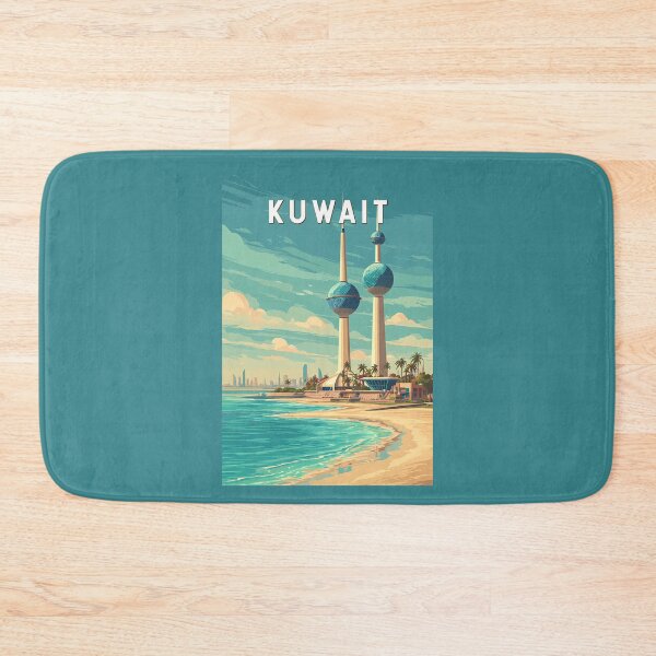 Item preview, Kuwait Illustration Travel Art Vintage designed and sold by KrisSidDesigns.