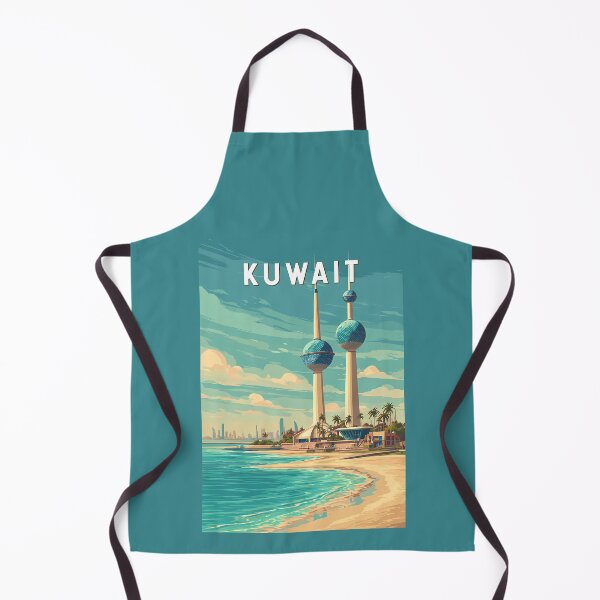 Item preview, Kuwait Illustration Travel Art Vintage designed and sold by KrisSidDesigns.