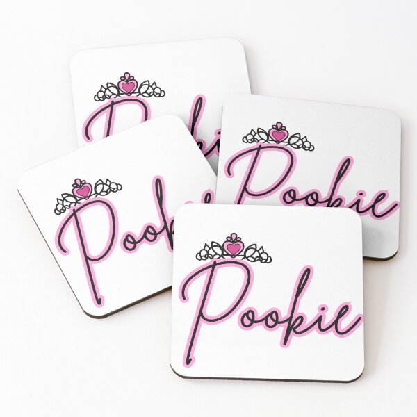 Item preview, Cute Pink Script Pookie Pet Name Sticker with Heart Crown designed and sold by TheRosyCanvas.