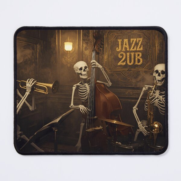 Item preview, Skeletons Playing Jazz in Vintage Club designed and sold by ChicTrendz.