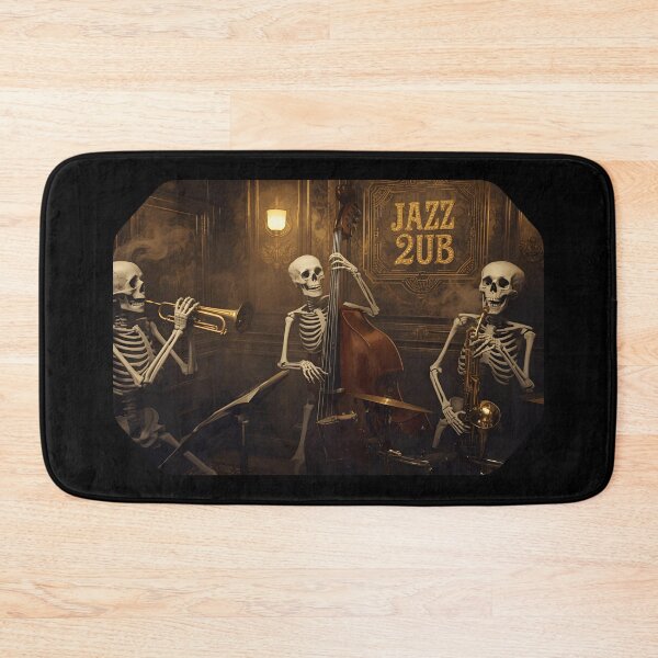 Item preview, Skeletons Playing Jazz in Vintage Club designed and sold by ChicTrendz.
