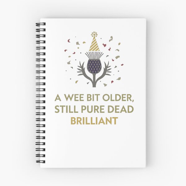 Artikelvorschau, Schottischer Geburtstag, reines, totes, brillantes Design | Schottland-Distel-Feiergeschenk | Wee Bit Older, lustiger schottischer Humor entworfen und verkauft von Loom on the Loch.