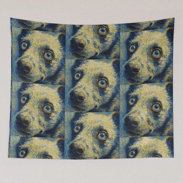 Item preview, Whimsical Dog Portrait – Vibrant Pet Art for Dog Lovers designed and sold by Psycho-Crazy.