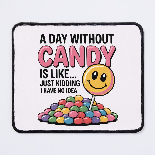 Item preview, A Day Without Candy Is Like… Just Kidding, I Have No Idea – Funny Halloween Design designed and sold by Jollys-ArtShop.