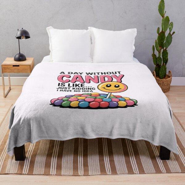 Item preview, A Day Without Candy Is Like… Just Kidding, I Have No Idea – Funny Halloween Design designed and sold by Jollys-ArtShop.
