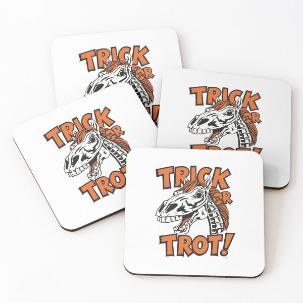 Item preview, Trick Or Trot, halloween horse riding, horse lover, equestrian designed and sold by YvkafromPoland.