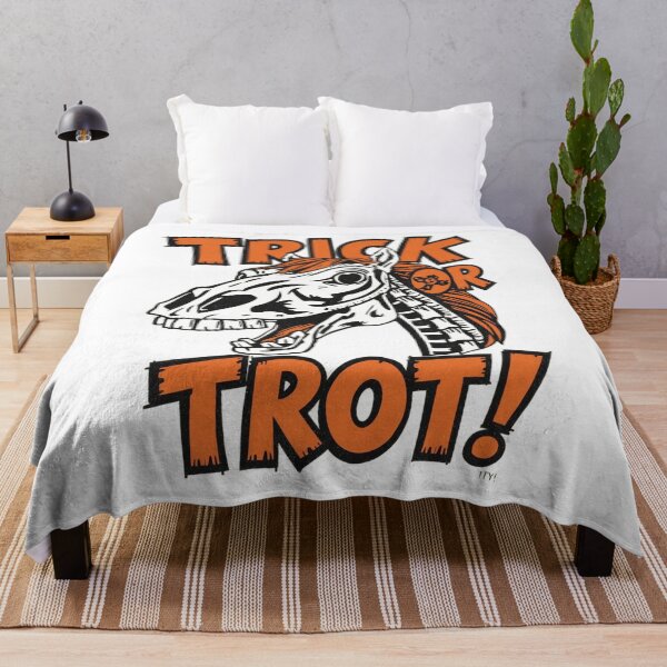 Item preview, Trick Or Trot, halloween horse riding, horse lover, equestrian designed and sold by YvkafromPoland.