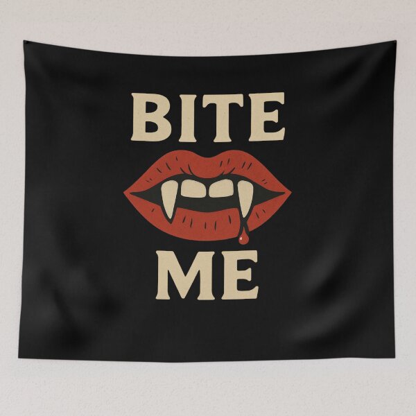 Item preview, Bite Me Bold Vampire Aesthetic Tee Halloween Funny designed and sold by Stanley the Creator.