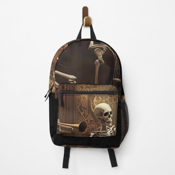 Item preview, Skeleton Jazz Band Vintage Poster Style designed and sold by ChicTrendz.
