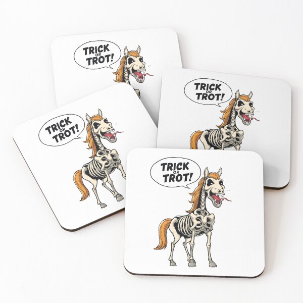 Item preview, Trick Or Trot, halloween horse riding, horse lover, equestrian designed and sold by YvkafromPoland.