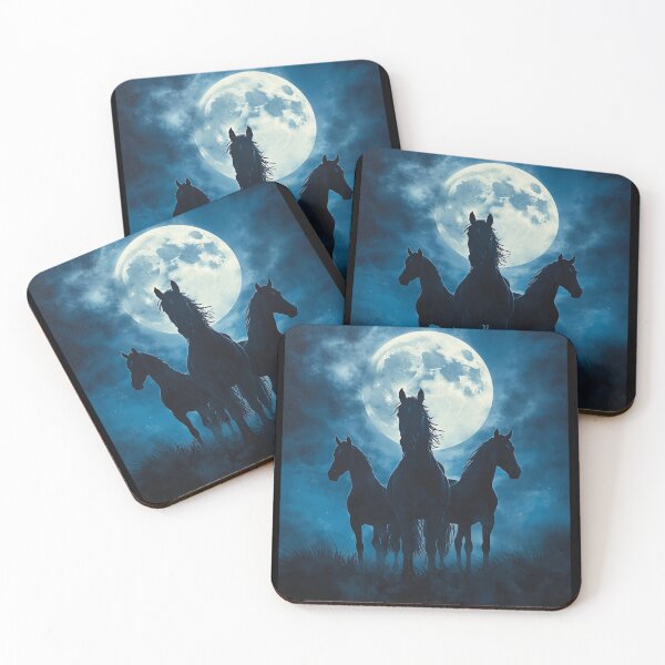 Item preview, Three Horse Moon designed and sold by Tom-Apex-Art.
