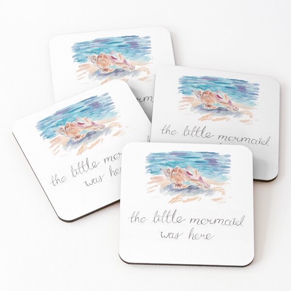 Item preview, The Little Mermaid Was Here Fairytale Seashell designed and sold by The Orangutan Gallery.